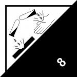 sign keywords :  acid black burn chemical chemicals corrosive hazard hazardous hazards hazmat hazzard white